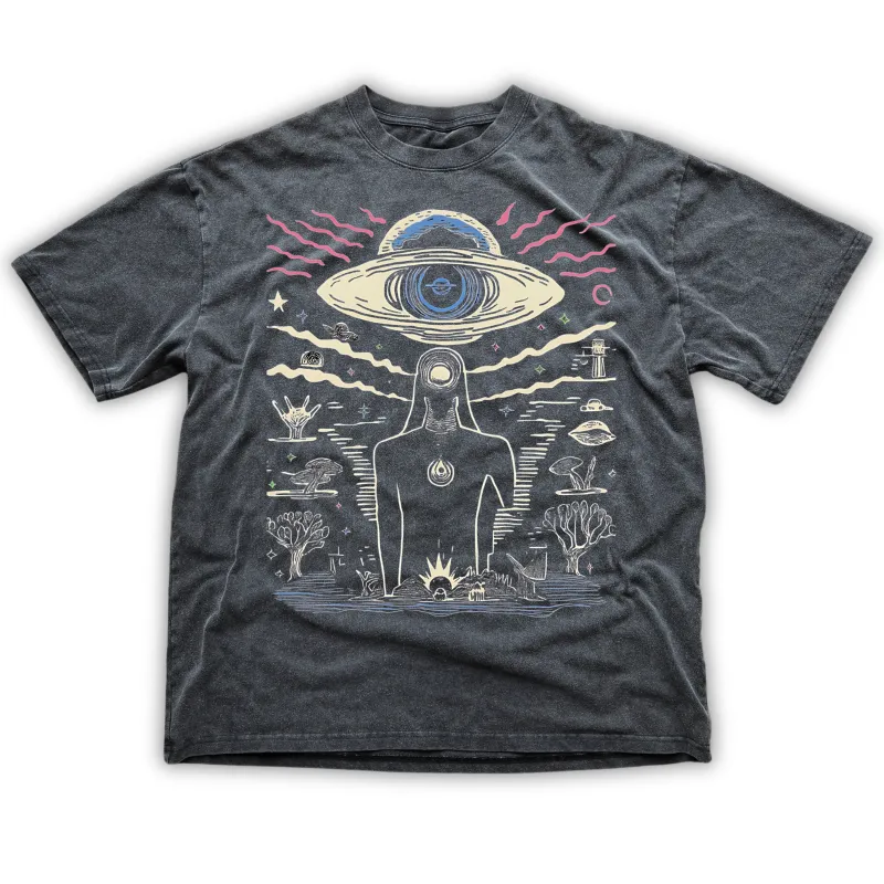 Extraterrestrial - Fluffy Vintage Heavyweight T-Shirt sold by Phantasmagorical
