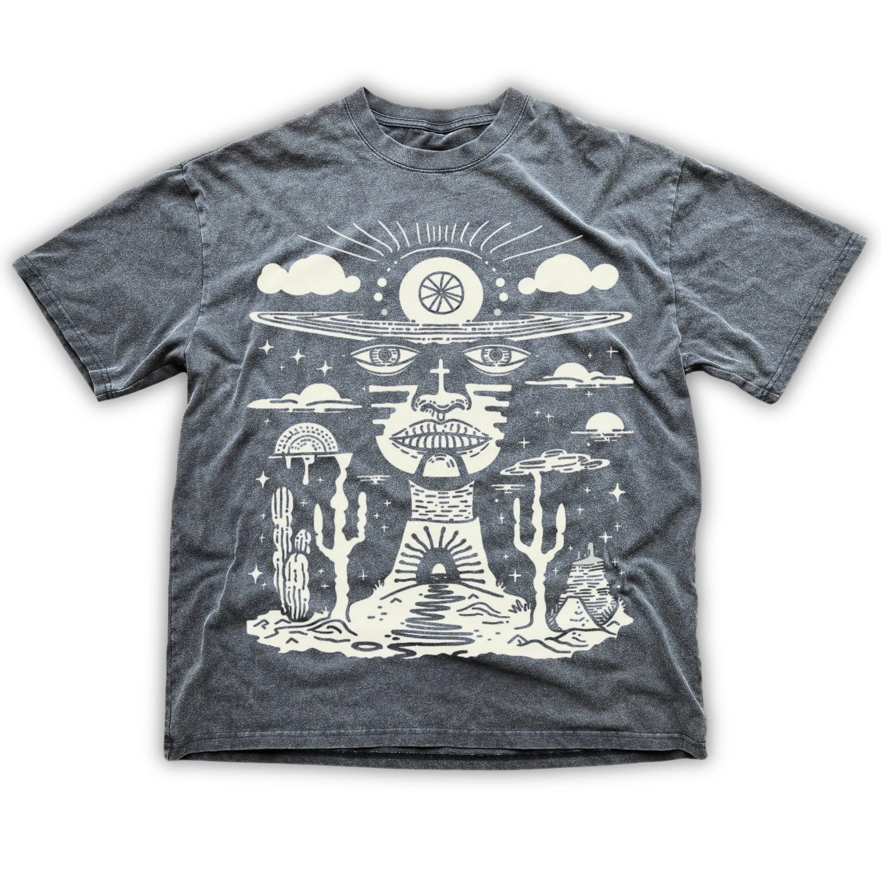 Deserted Visions - Fluffy Vintage Heavyweight T-Shirt sold by Phantasmagorical