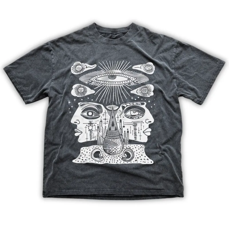 Celestial Vision - Fluffy Vintage Heavyweight T-Shirt sold by Phantasmagorical