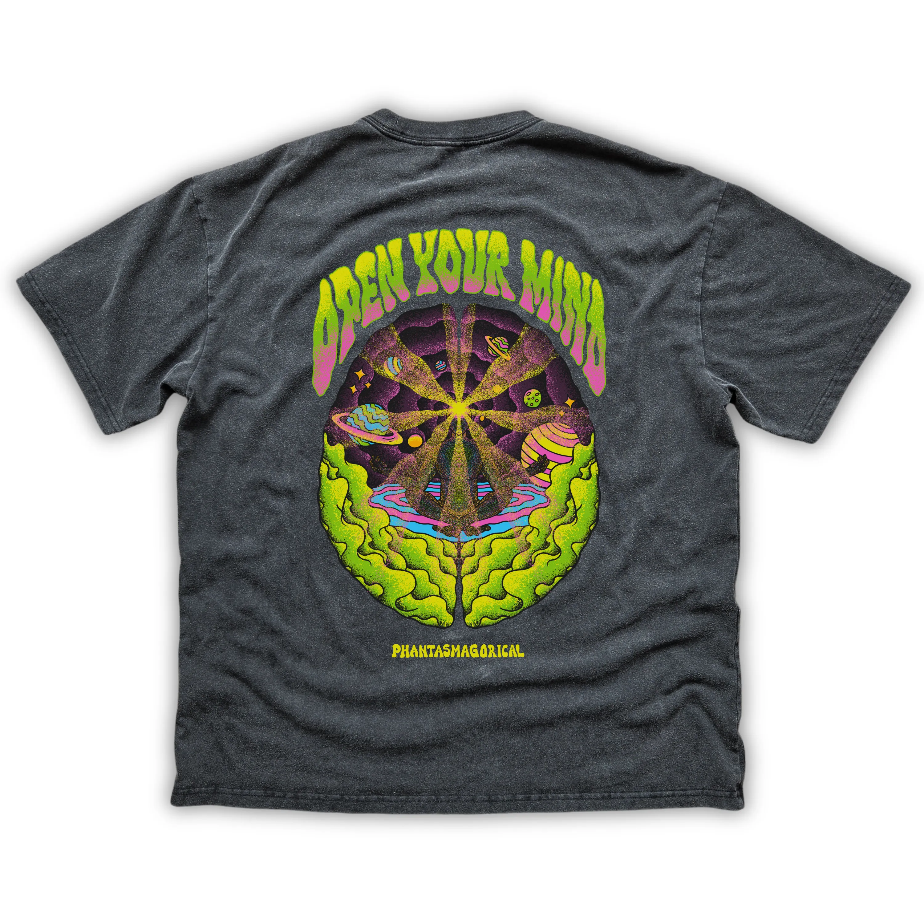 Open Your Mind - Fluffy Vintage Heavyweight T-Shirt sold by Phantasmagorical