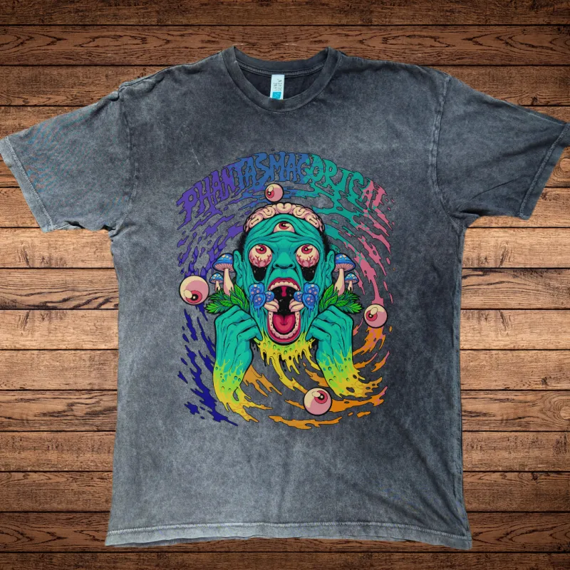 Macrodose - Premium Mineral Wash Vintage Unisex Tee sold by Phantasmagorical