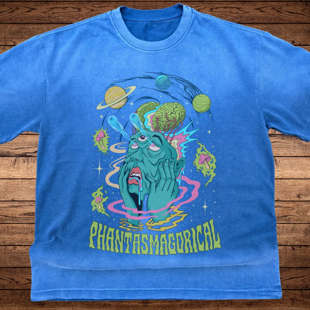 Macrodose - Ultra-Heavyweight Vintage Washed Oversized T-Shirt - 300 GSM sold by Phantasmagorical product image thumbnail 2
