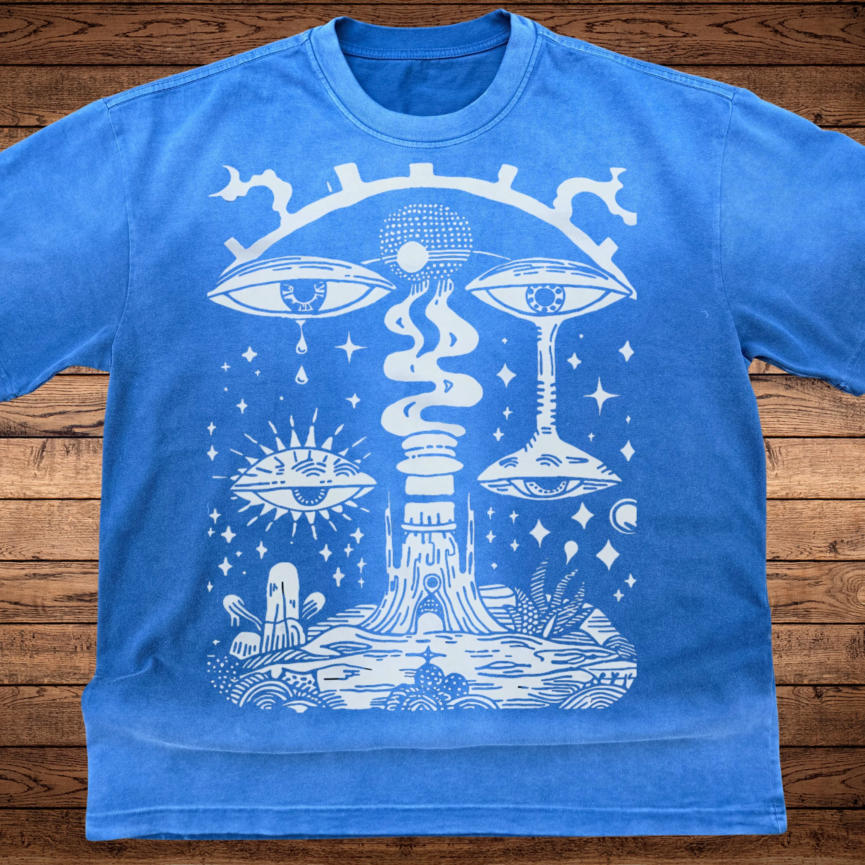 Paradoxical Perspective - Ultra-Heavyweight Vintage Washed Oversized T-Shirt - 300 GSM sold by Phantasmagorical product image thumbnail 3