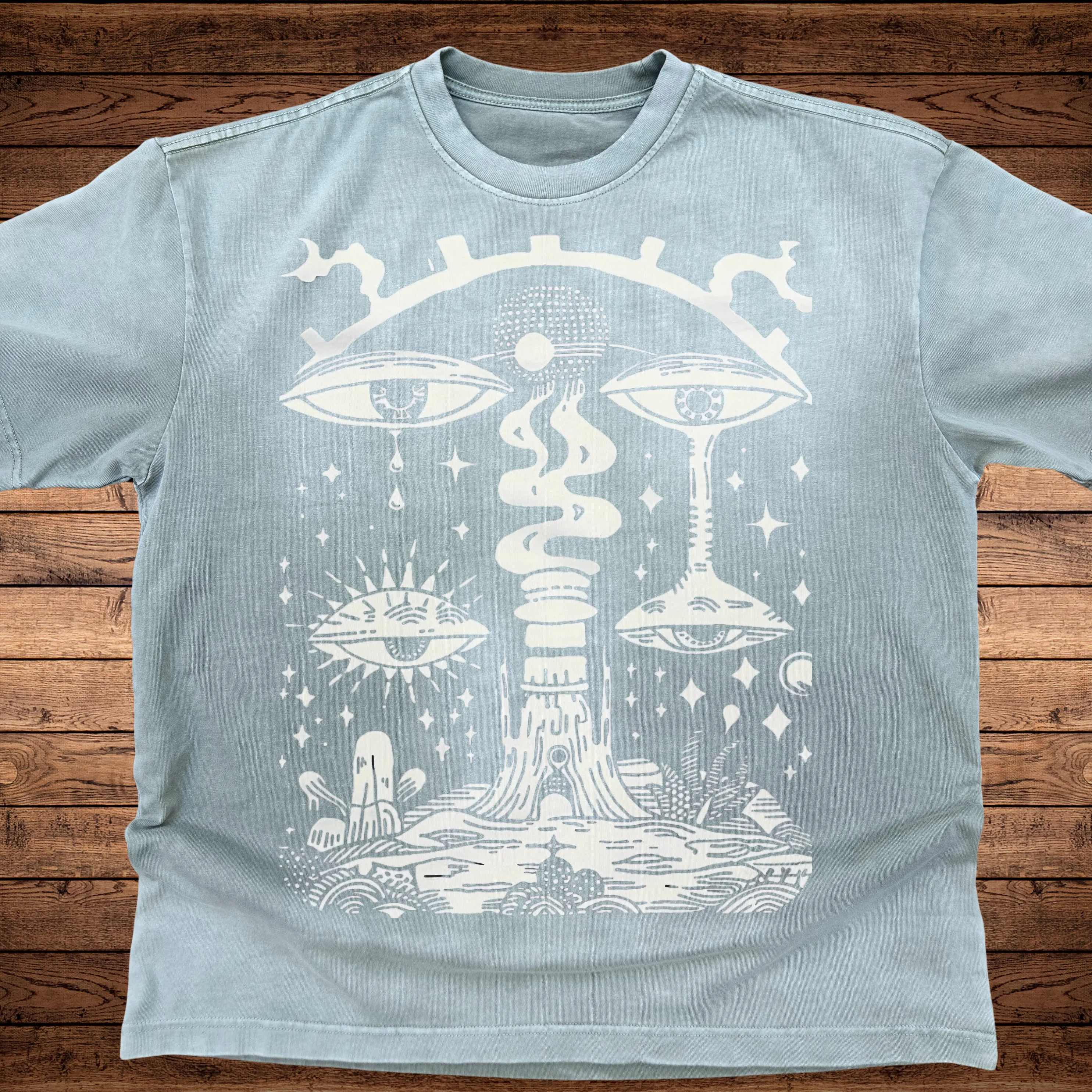 Paradoxical Perspective - Ultra-Heavyweight Vintage Washed Oversized T-Shirt - 300 GSM sold by Phantasmagorical