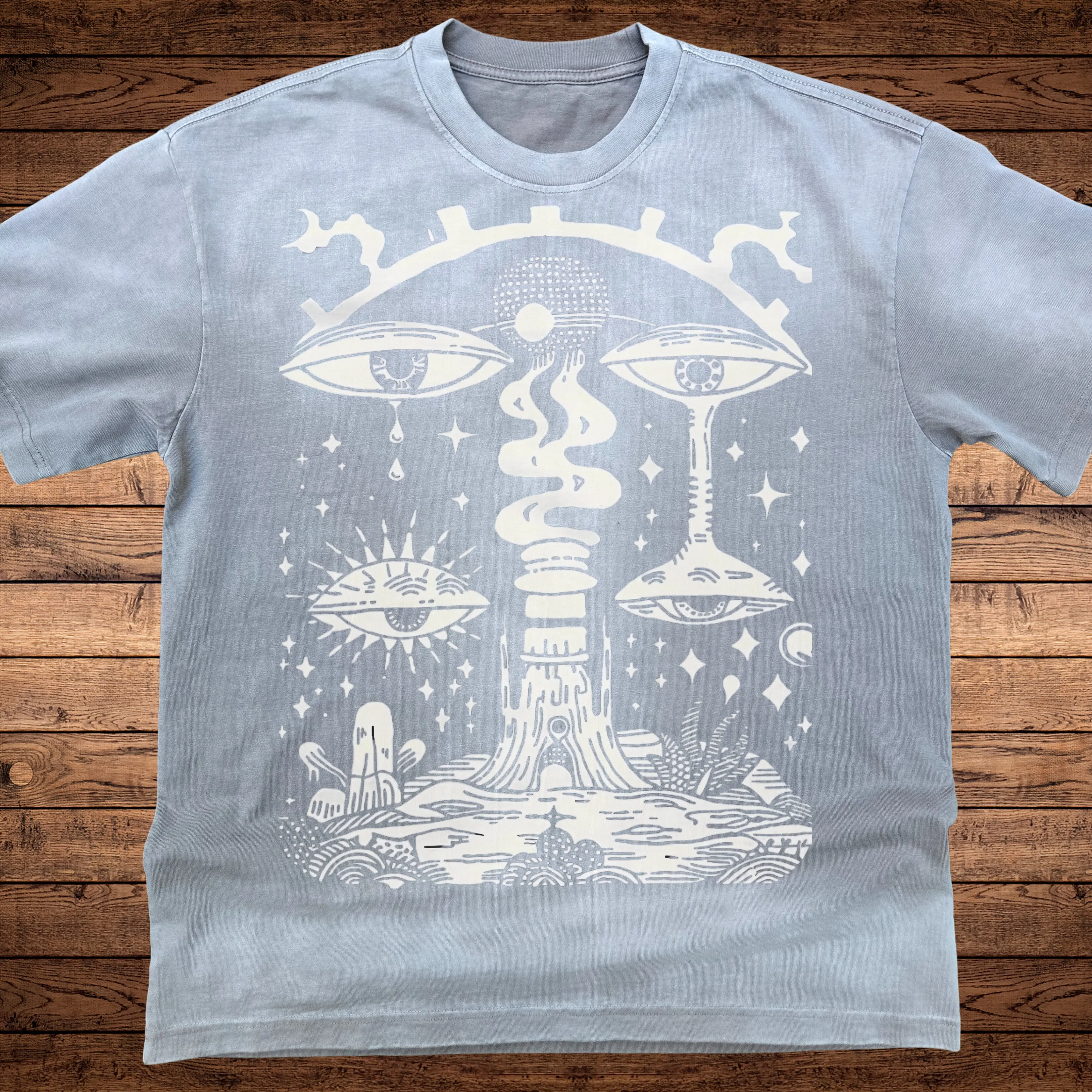Paradoxical Perspective - Ultra-Heavyweight Vintage Washed Oversized T-Shirt - 300 GSM sold by Phantasmagorical product image thumbnail 2
