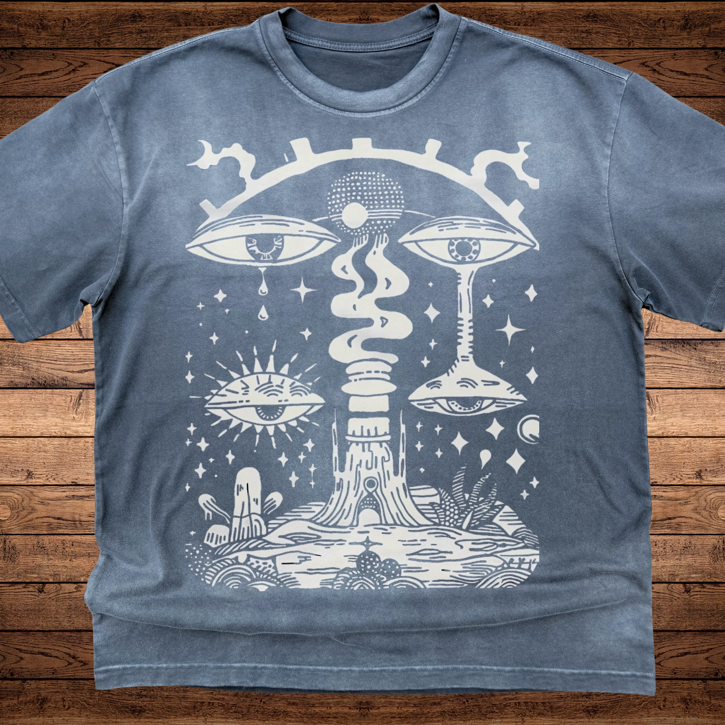 Paradoxical Perspective - Ultra-Heavyweight Vintage Washed Oversized T-Shirt - 300 GSM sold by Phantasmagorical product image thumbnail 4