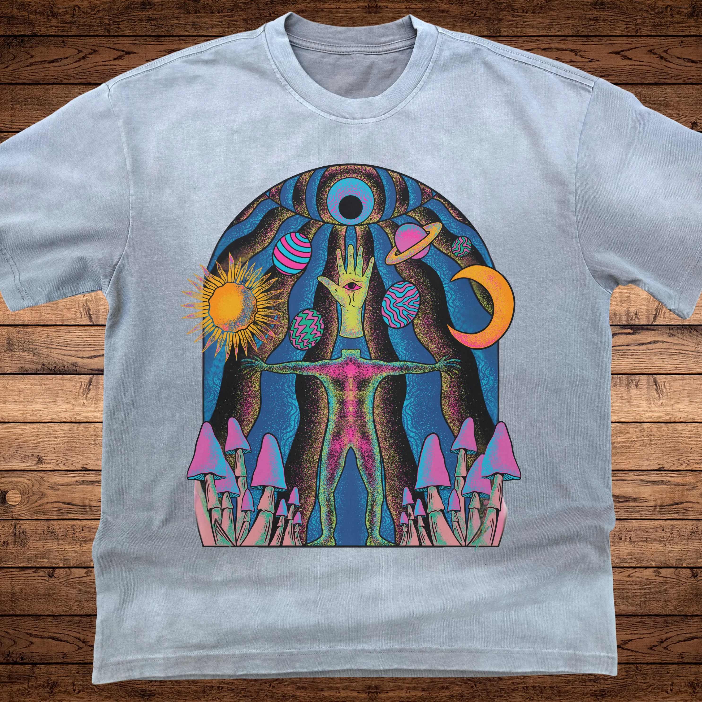 Self-Actualized- Ultra-Heavyweight Vintage Washed Oversized T-Shirt - 300 GSM sold by Phantasmagorical product image thumbnail 2