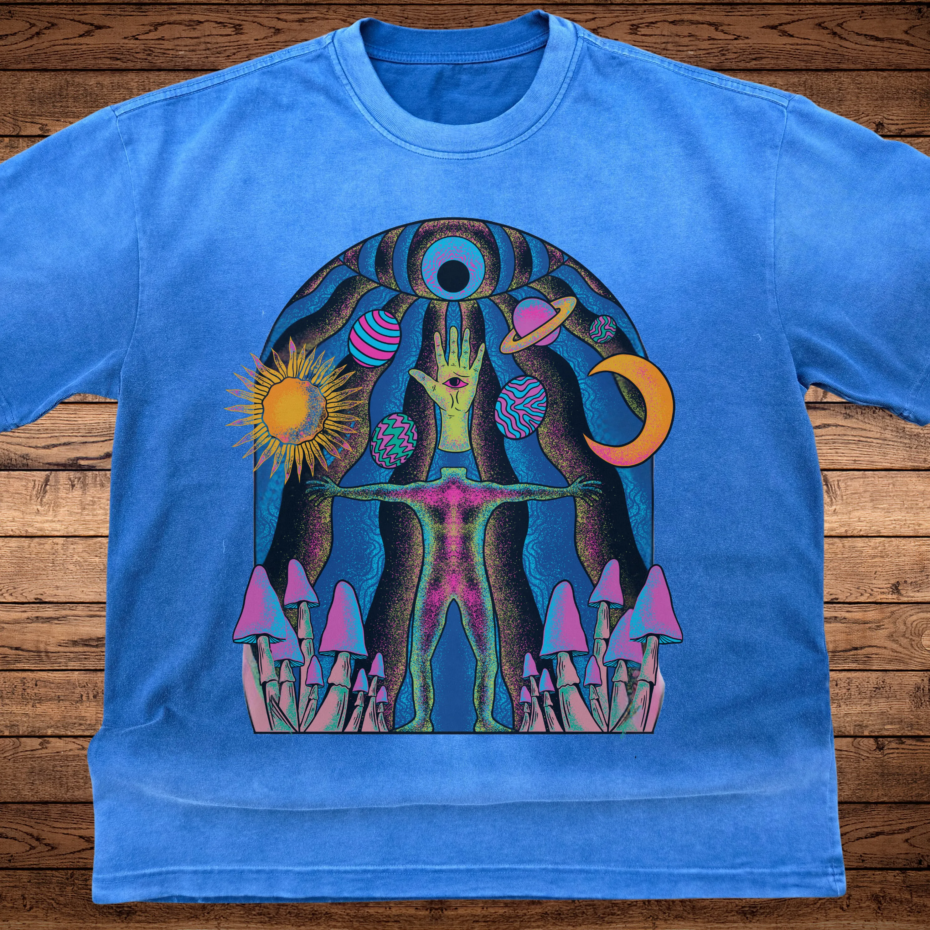Self-Actualized- Ultra-Heavyweight Vintage Washed Oversized T-Shirt - 300 GSM sold by Phantasmagorical product image thumbnail 4