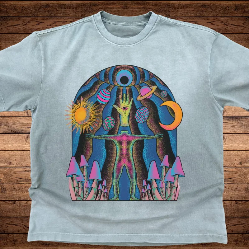 Self-Actualized- Ultra-Heavyweight Vintage Washed Oversized T-Shirt - 300 GSM sold by Phantasmagorical