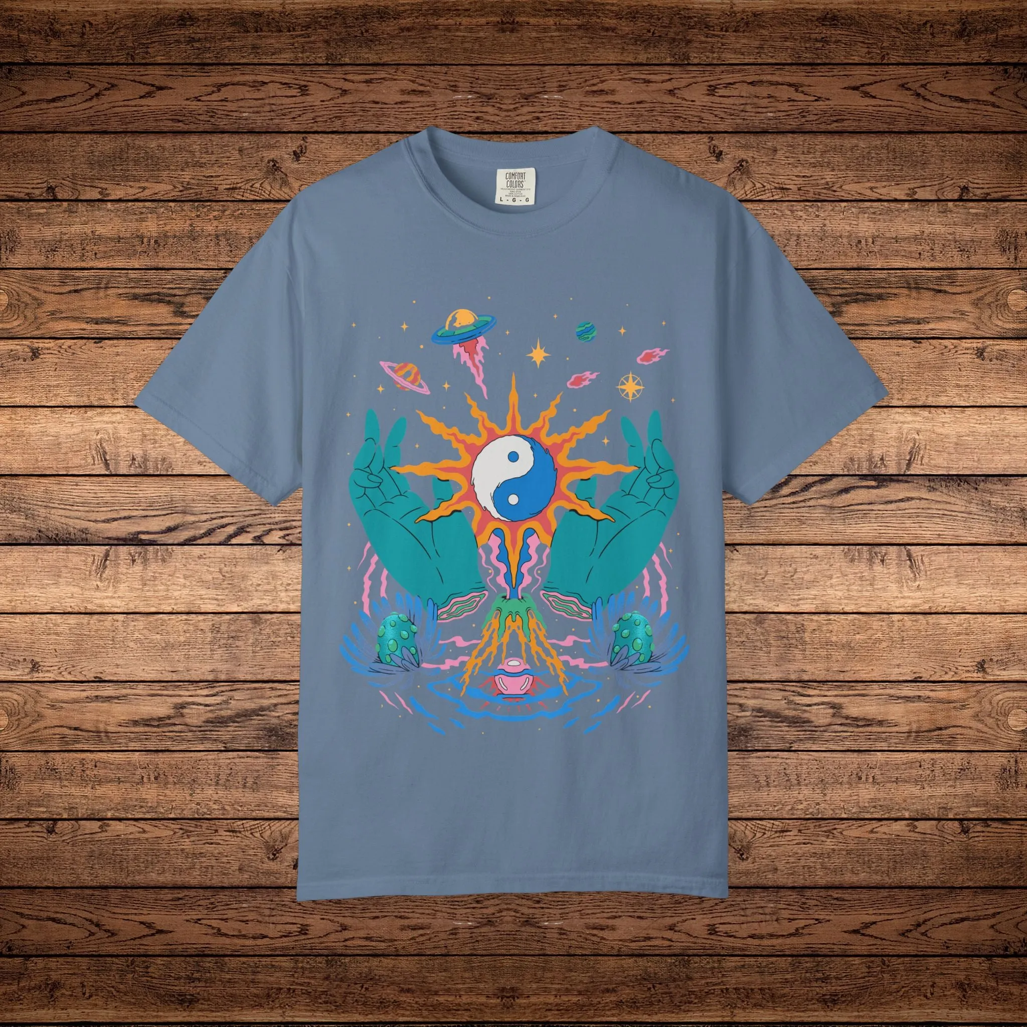 Yin / Yang - Unisex Garment-Dyed T-shirt sold by Phantasmagorical product image thumbnail 5