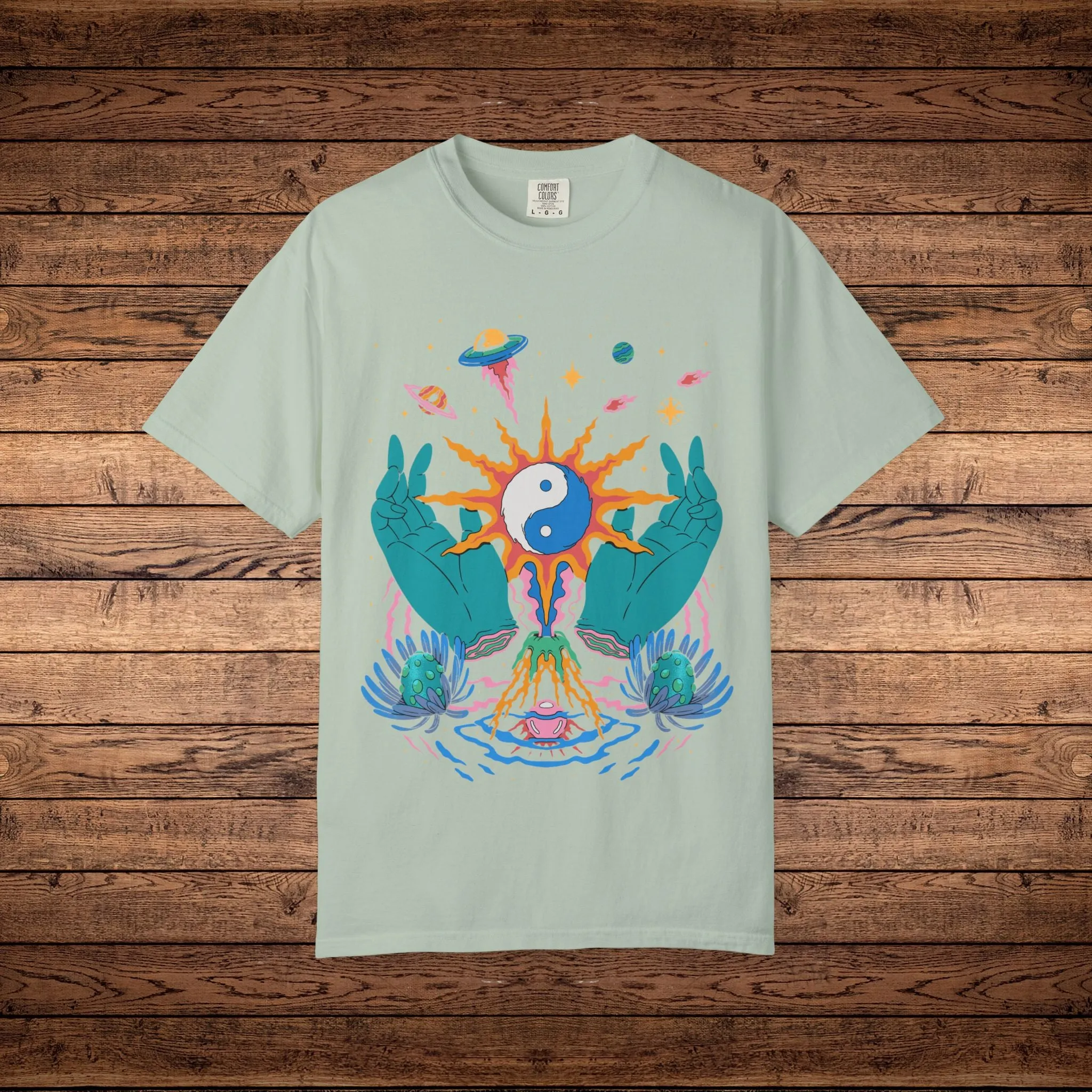 Yin / Yang - Unisex Garment-Dyed T-shirt sold by Phantasmagorical product image thumbnail 4