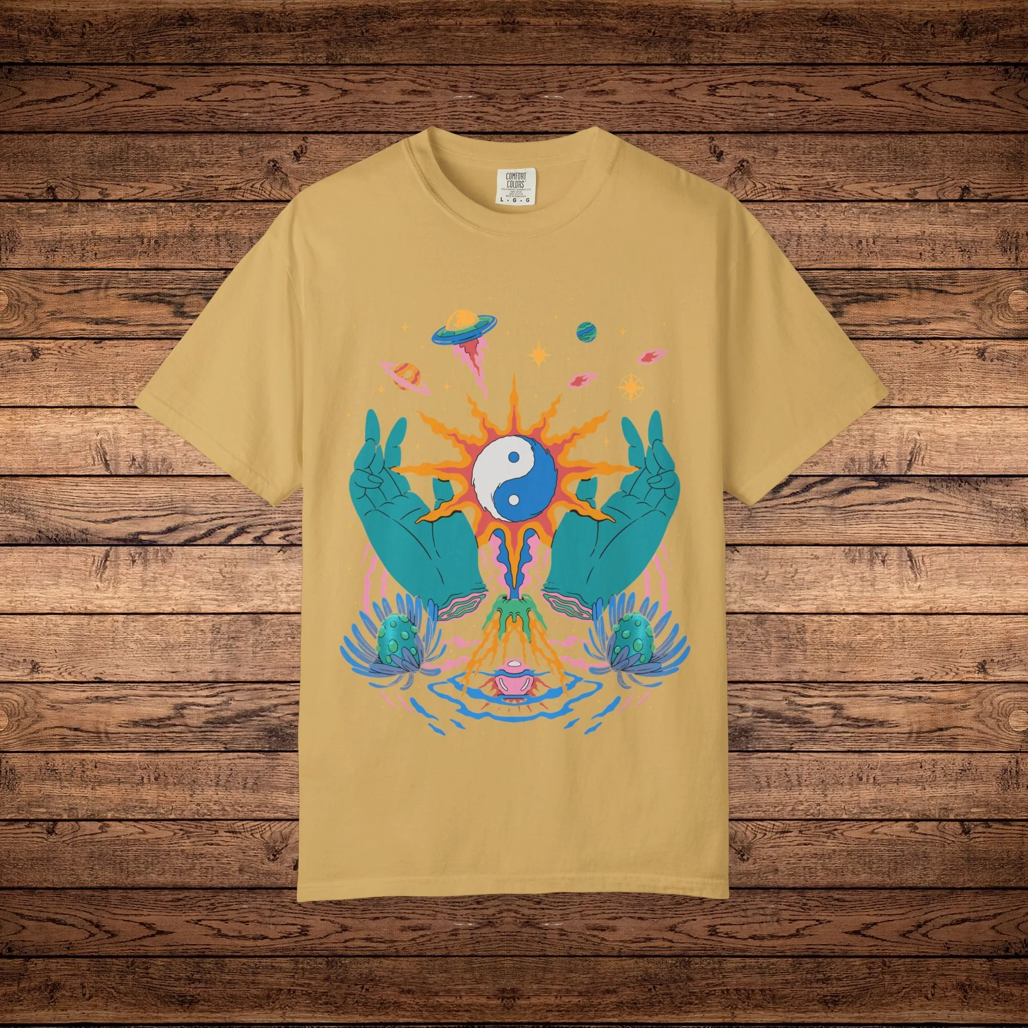 Yin / Yang - Unisex Garment-Dyed T-shirt sold by Phantasmagorical product image thumbnail 2