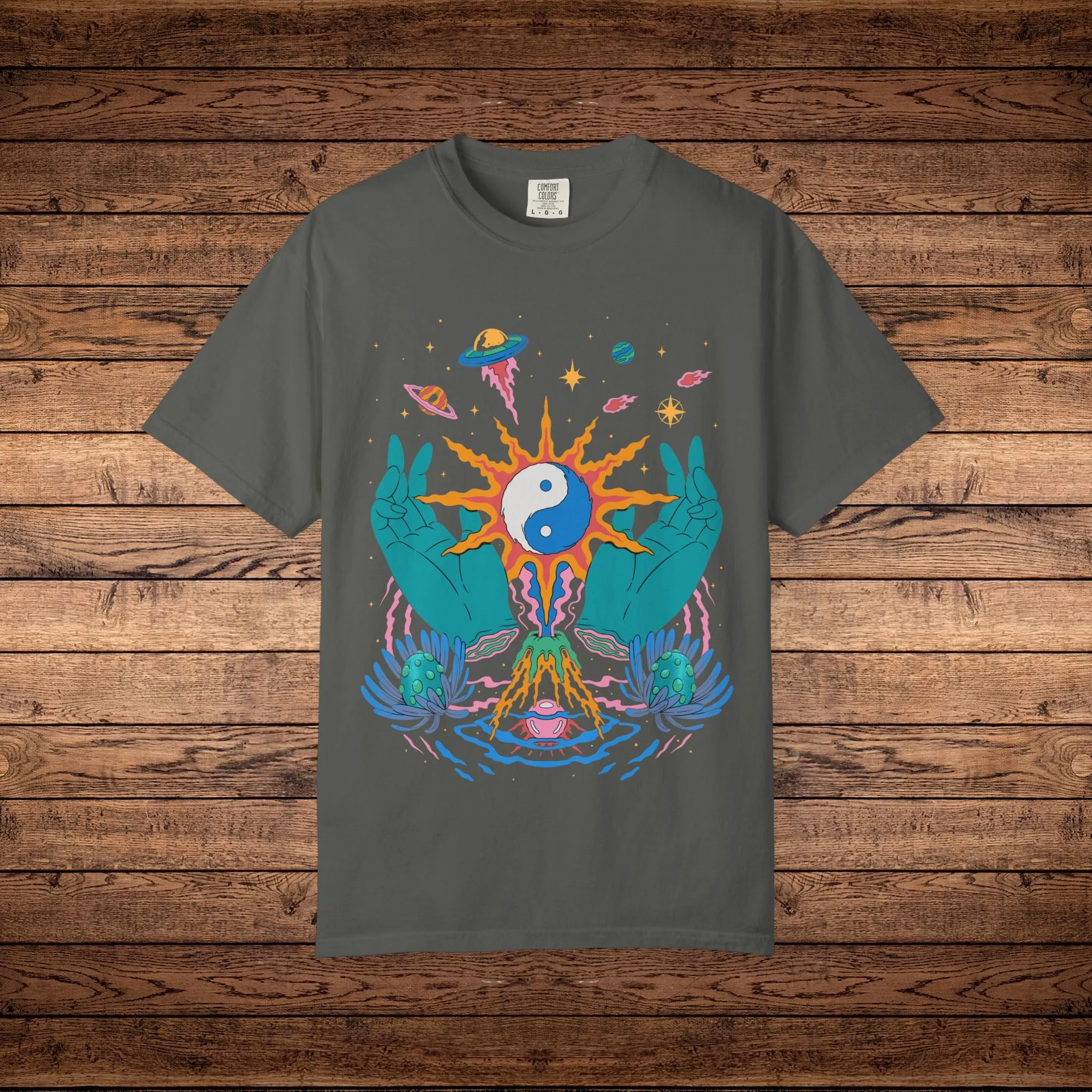 Yin / Yang - Unisex Garment-Dyed T-shirt sold by Phantasmagorical product image thumbnail 3