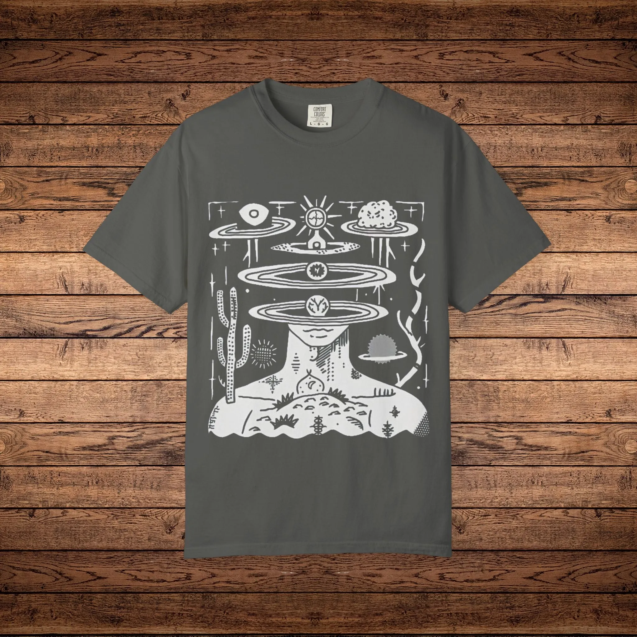 Spaced Out - Unisex Garment-Dyed T-shirt sold by Phantasmagorical