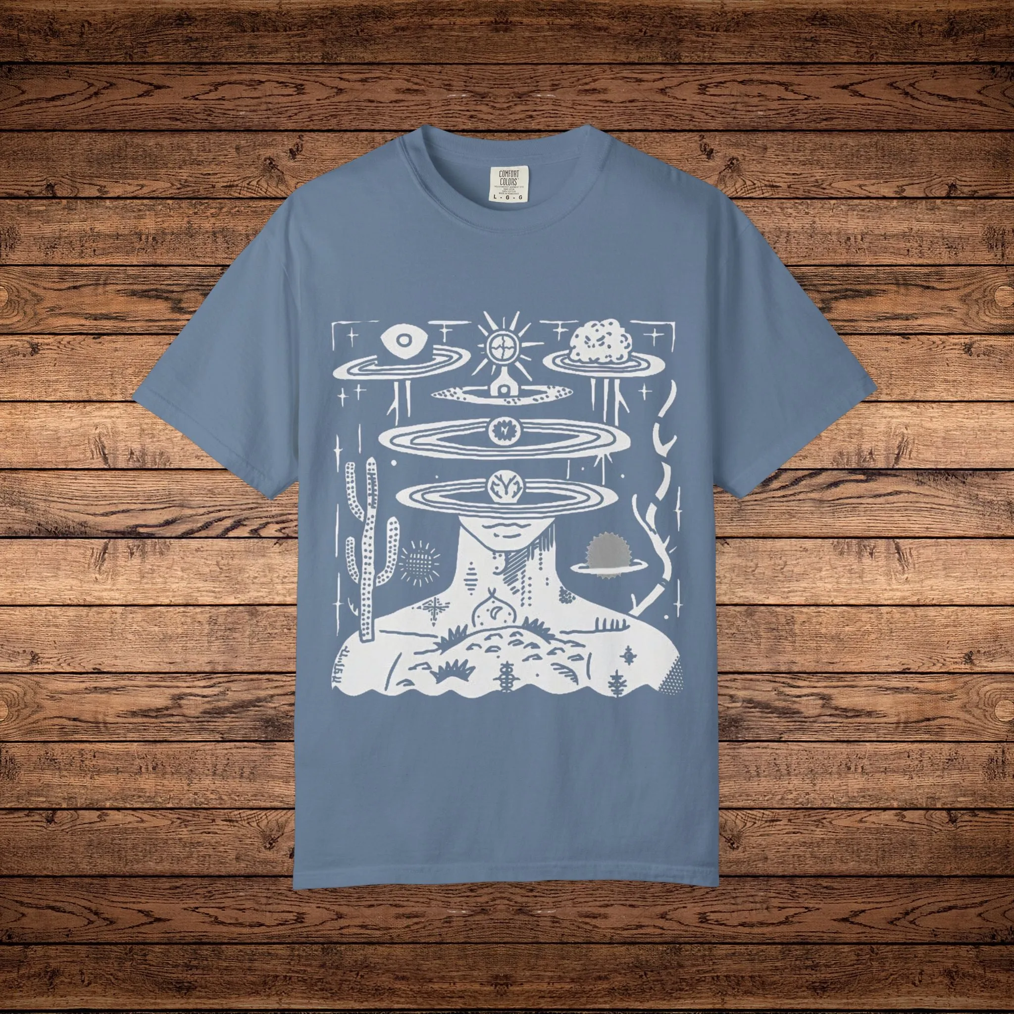 Spaced Out - Unisex Garment-Dyed T-shirt sold by Phantasmagorical product image thumbnail 4