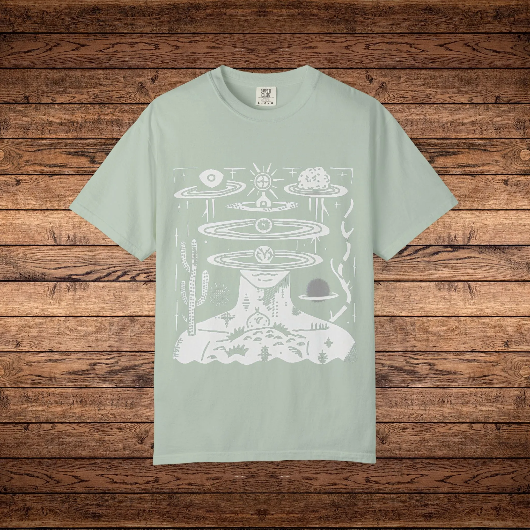 Spaced Out - Unisex Garment-Dyed T-shirt sold by Phantasmagorical product image thumbnail 3