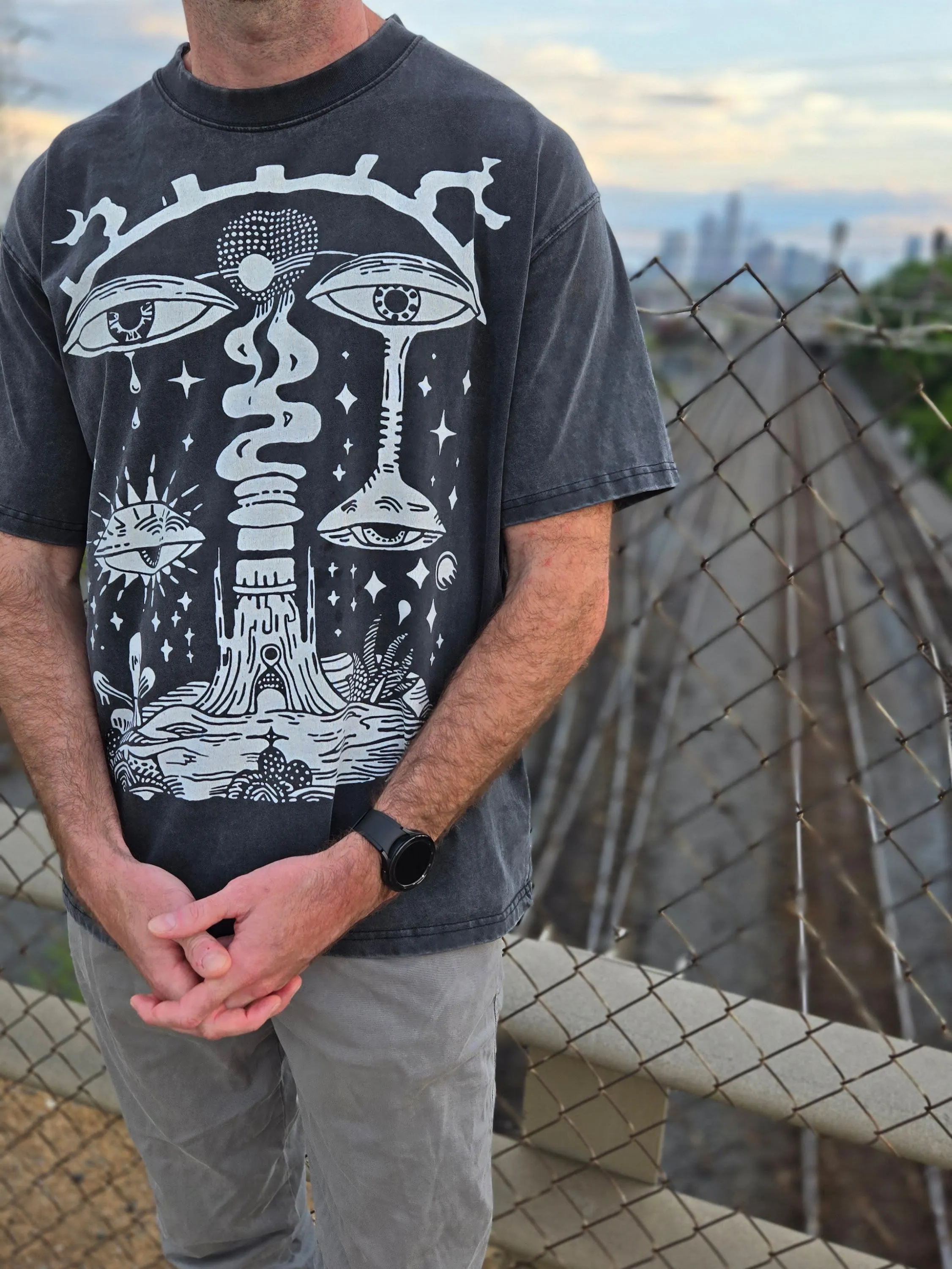 Paradoxical Perspective - Fluffy Vintage Heavyweight T-Shirt sold by Phantasmagorical product image thumbnail 2