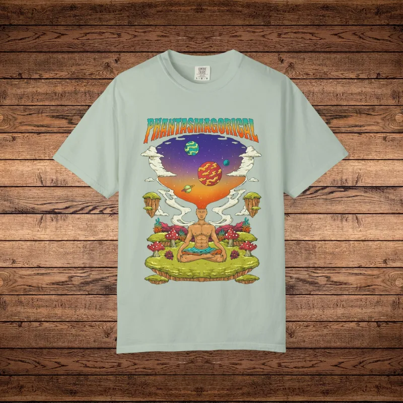 Namaste Chillin - Unisex Garment-Dyed T-shirt sold by Phantasmagorical