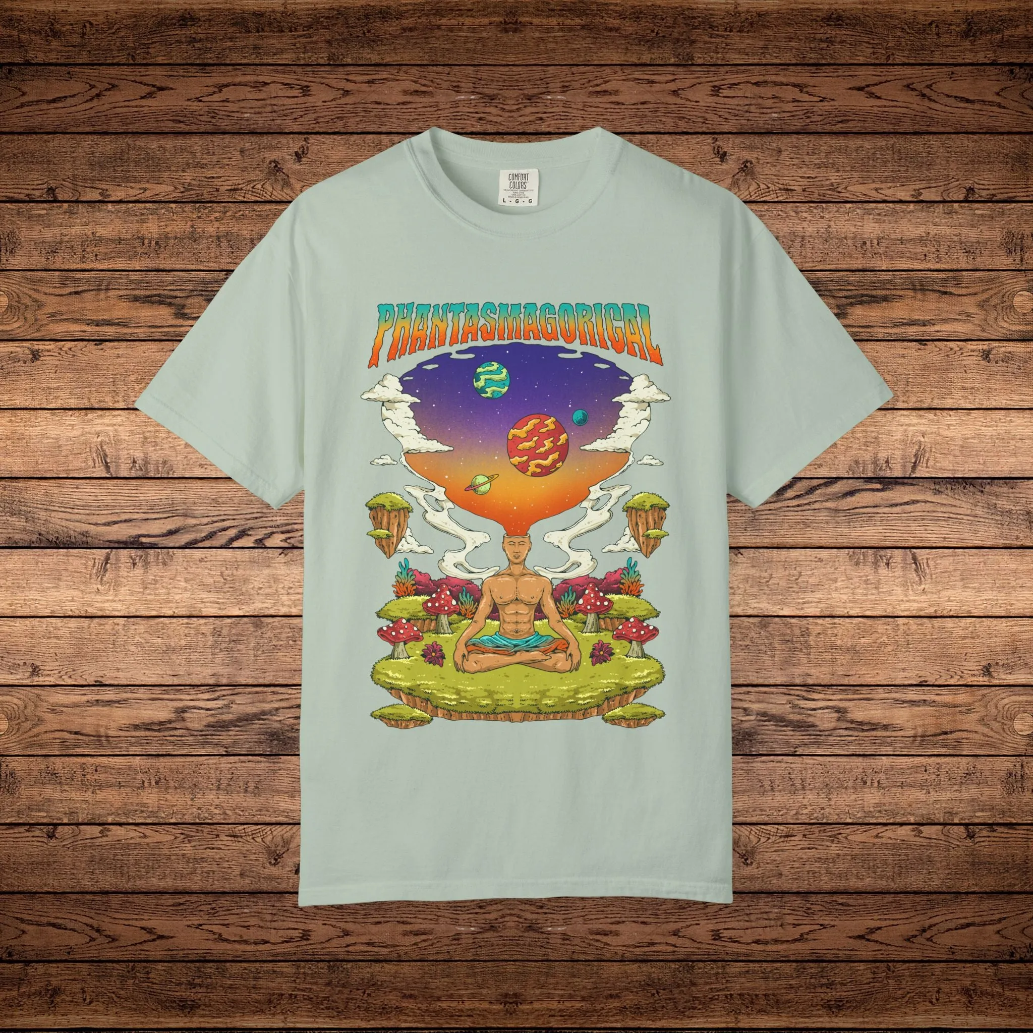 Namaste Chillin - Unisex Garment-Dyed T-shirt sold by Phantasmagorical
