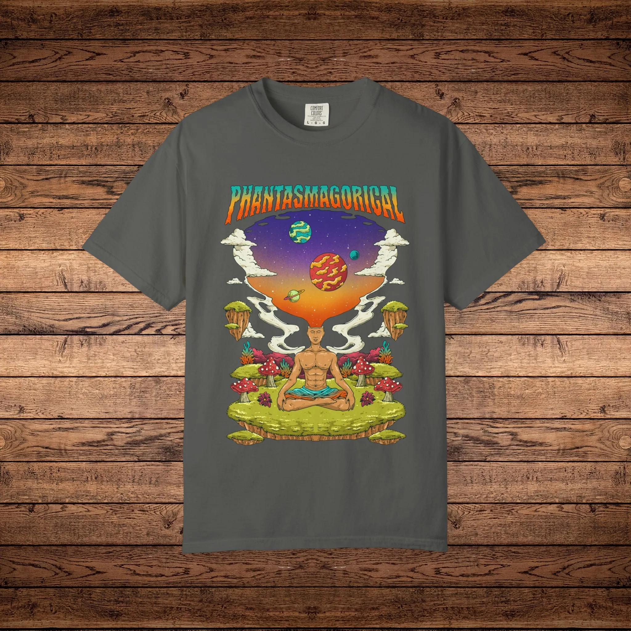 Namaste Chillin - Unisex Garment-Dyed T-shirt sold by Phantasmagorical product image thumbnail 3