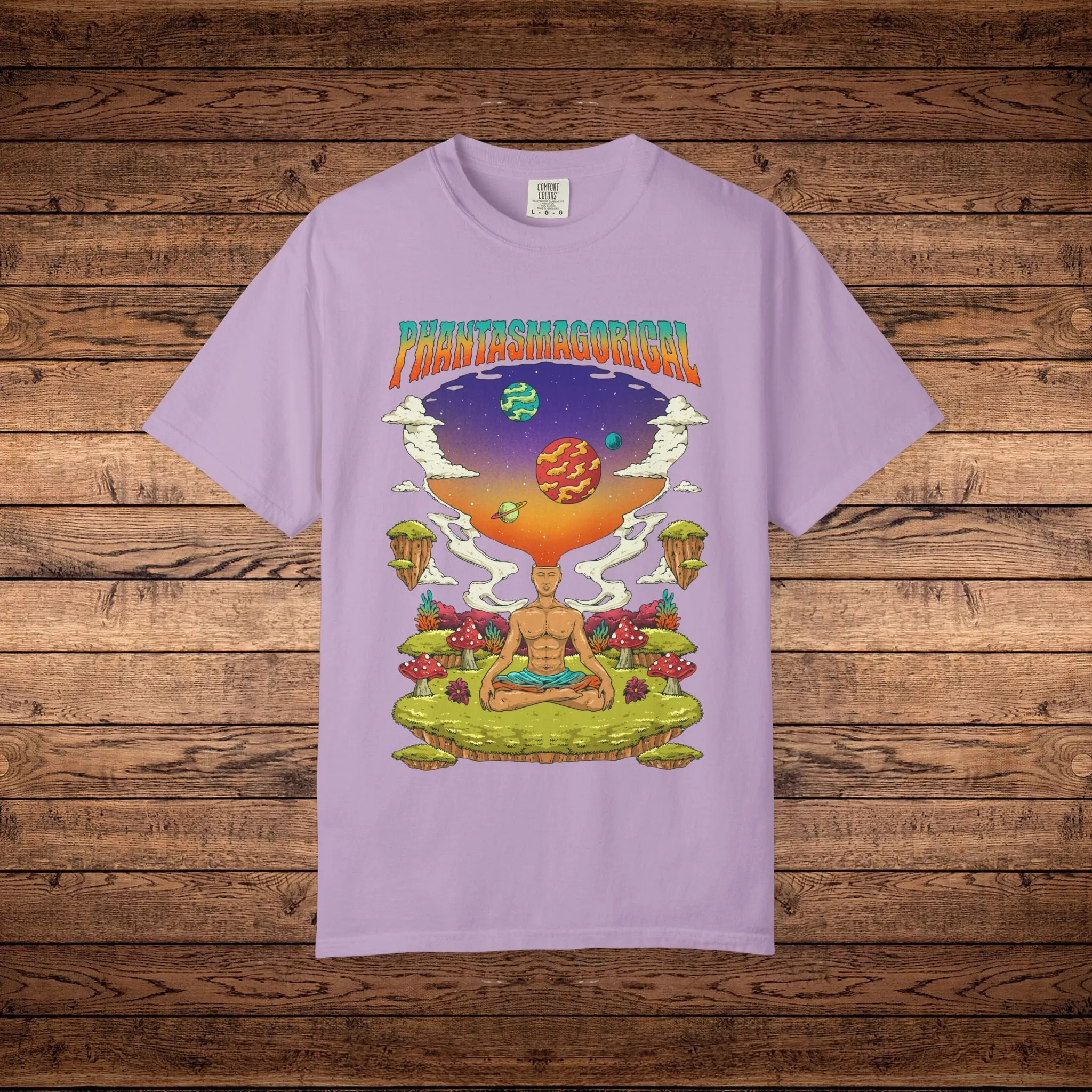 Namaste Chillin - Unisex Garment-Dyed T-shirt sold by Phantasmagorical product image thumbnail 5