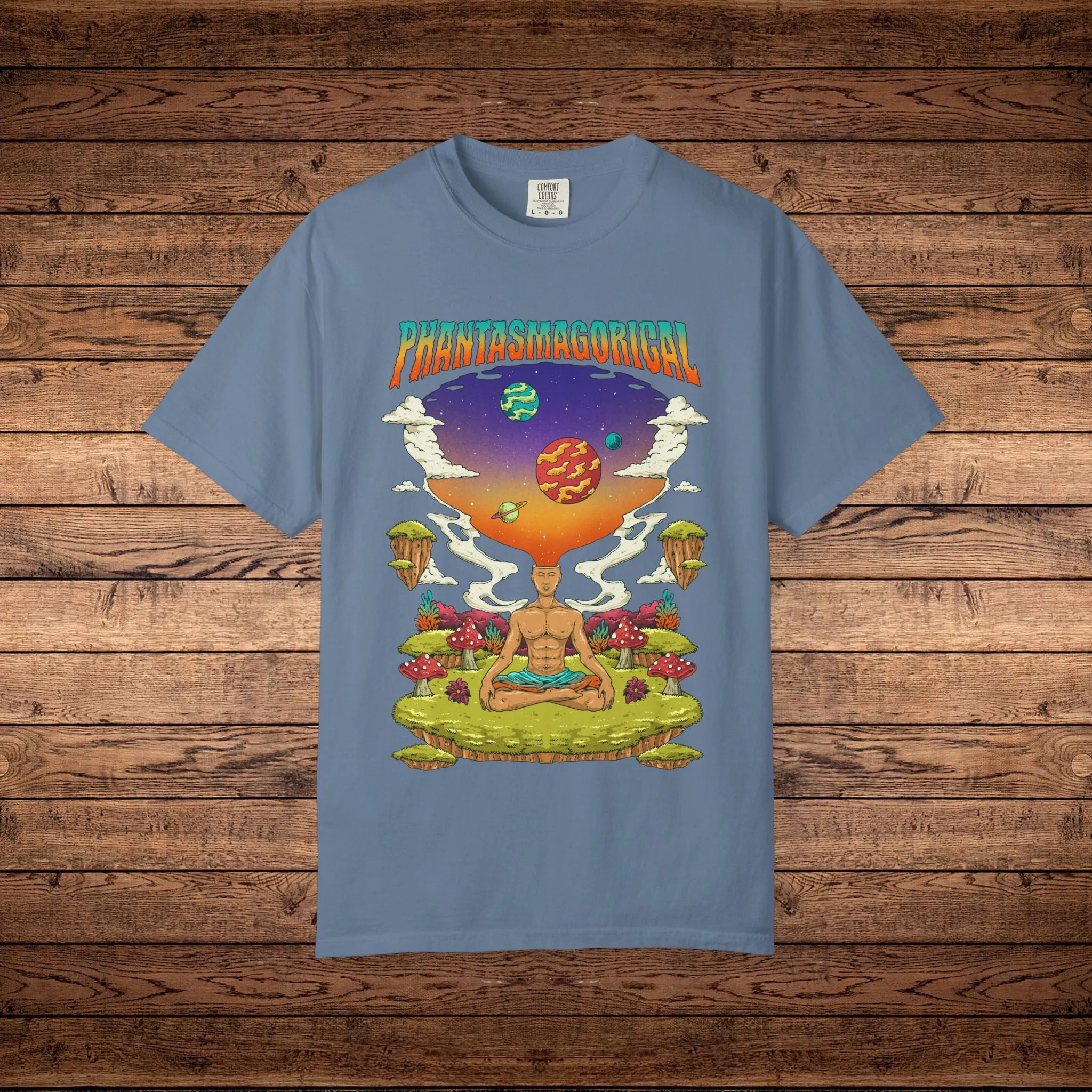 Namaste Chillin - Unisex Garment-Dyed T-shirt sold by Phantasmagorical product image thumbnail 4