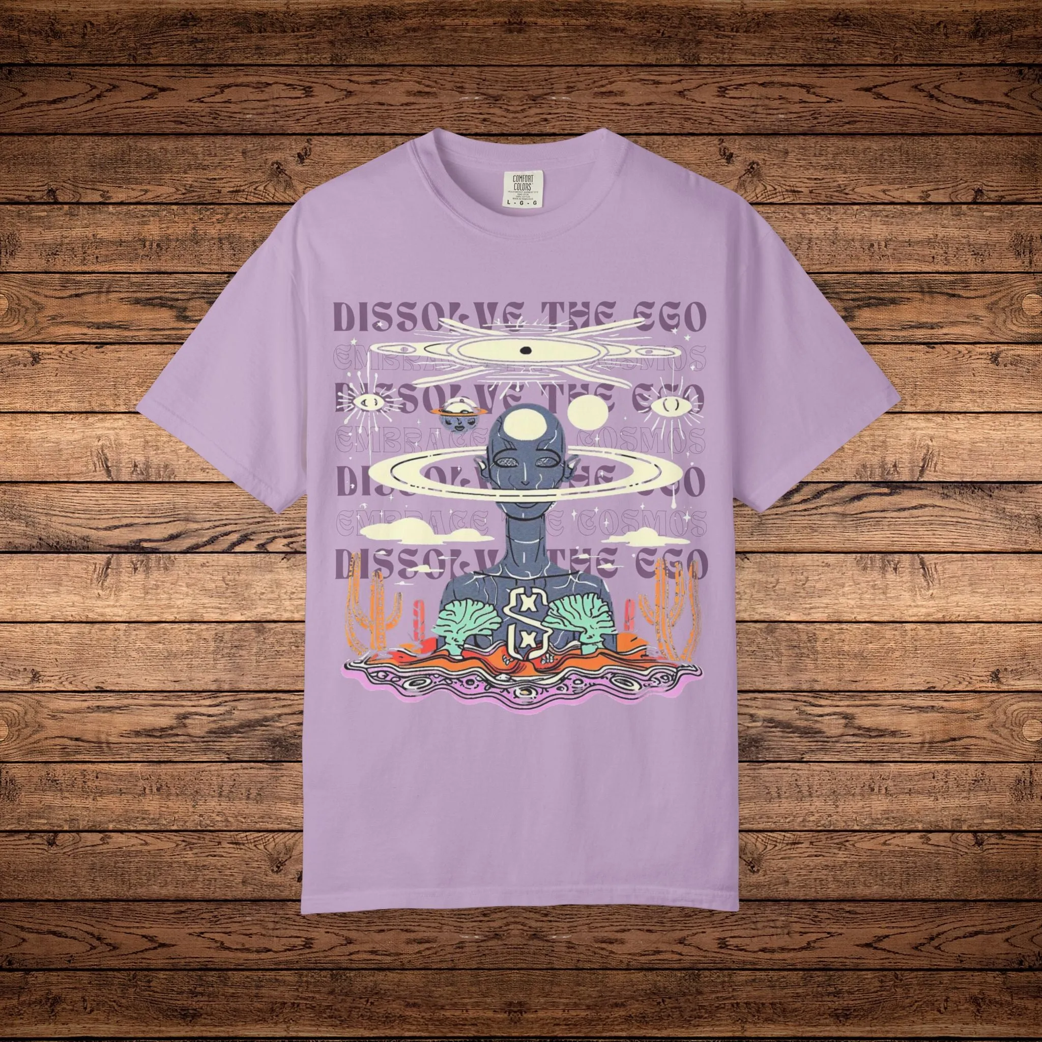 Dissolve The Ego - Unisex Garment-Dyed T-shirt sold by Phantasmagorical product image thumbnail 5