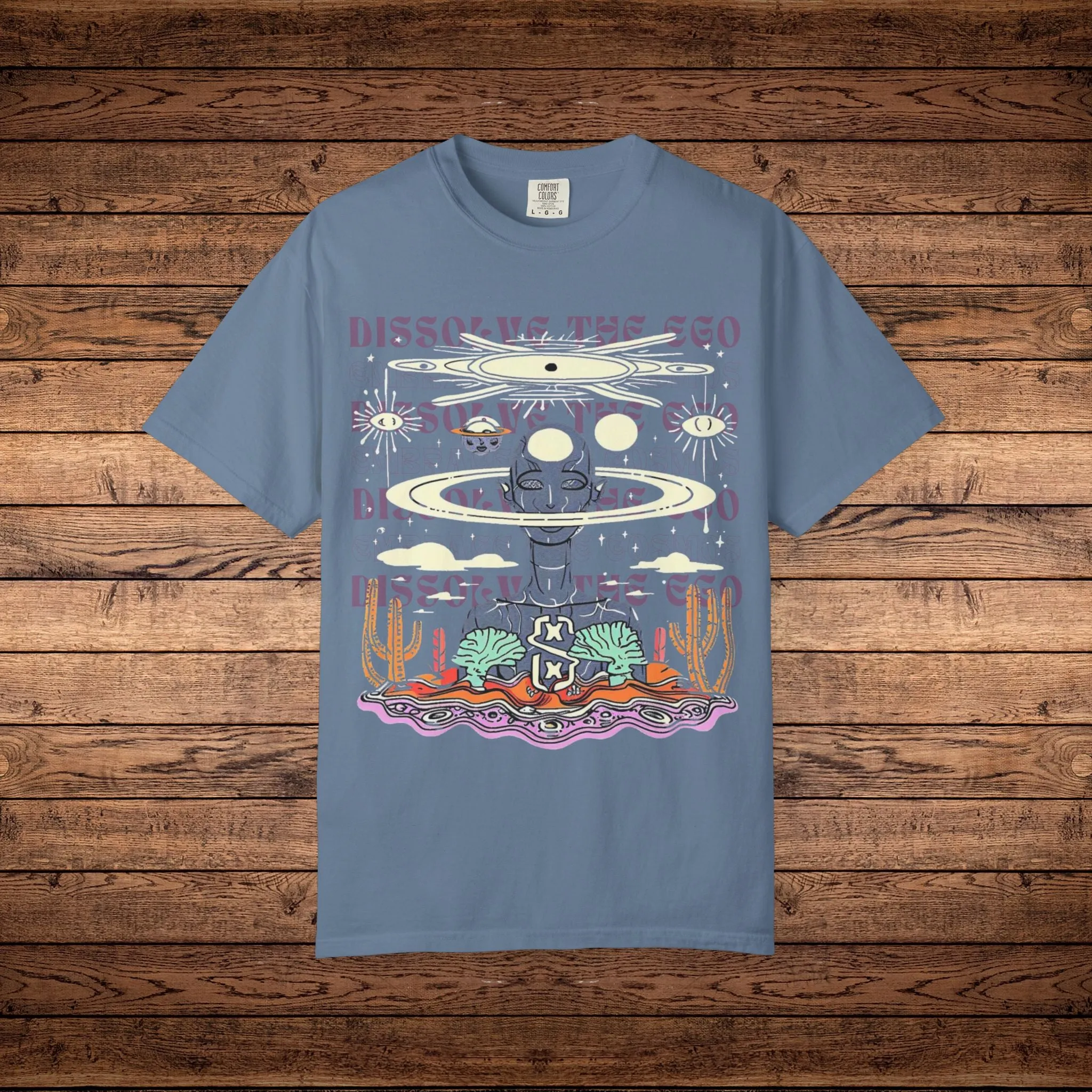 Dissolve The Ego - Unisex Garment-Dyed T-shirt sold by Phantasmagorical product image thumbnail 4