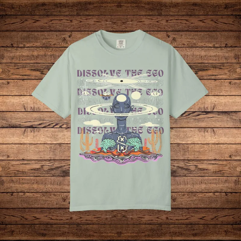 Dissolve The Ego - Unisex Garment-Dyed T-shirt sold by Phantasmagorical