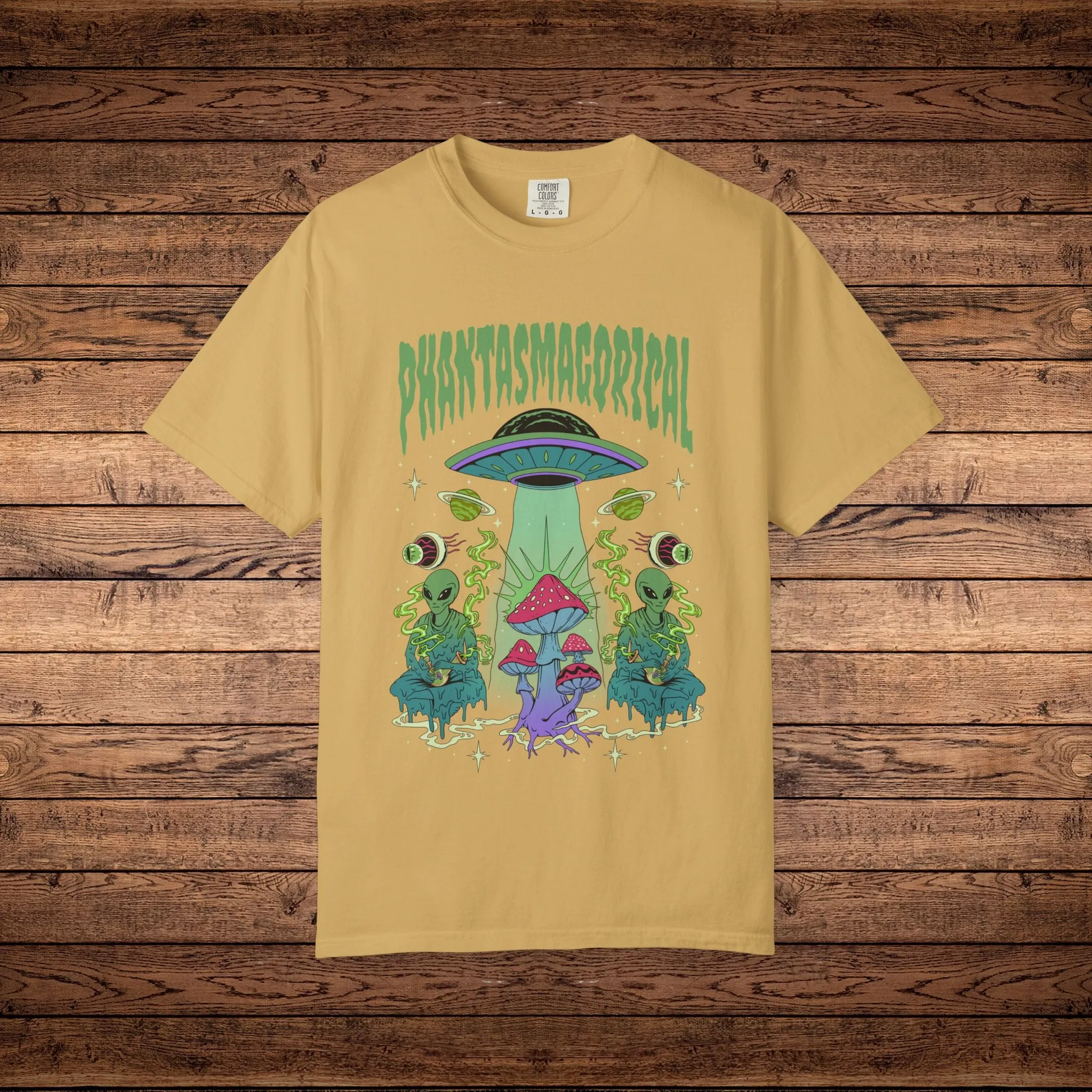 Space Trip - Unisex Garment-Dyed T-shirt sold by Phantasmagorical product image thumbnail 2