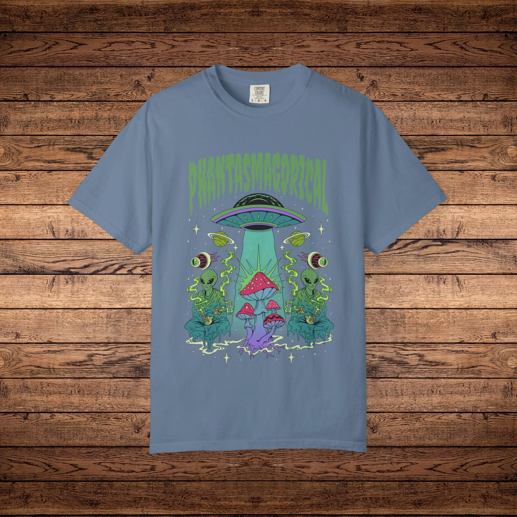 Space Trip - Unisex Garment-Dyed T-shirt sold by Phantasmagorical product image thumbnail 4