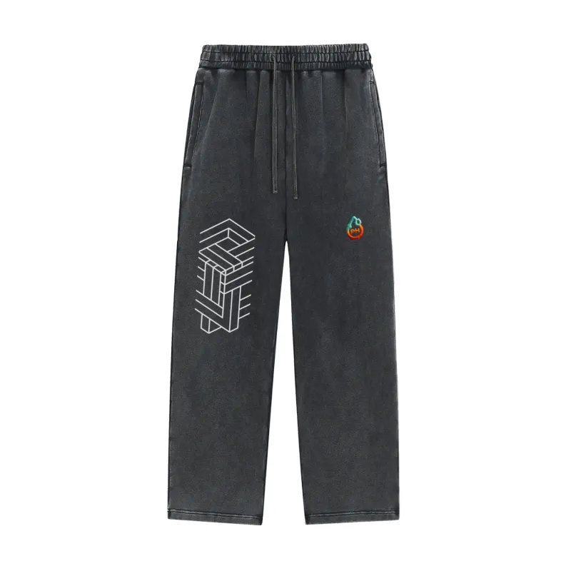 Paradigm – Snow Washed Baggy Heavyweight Sweatpants sold by Phantasmagorical