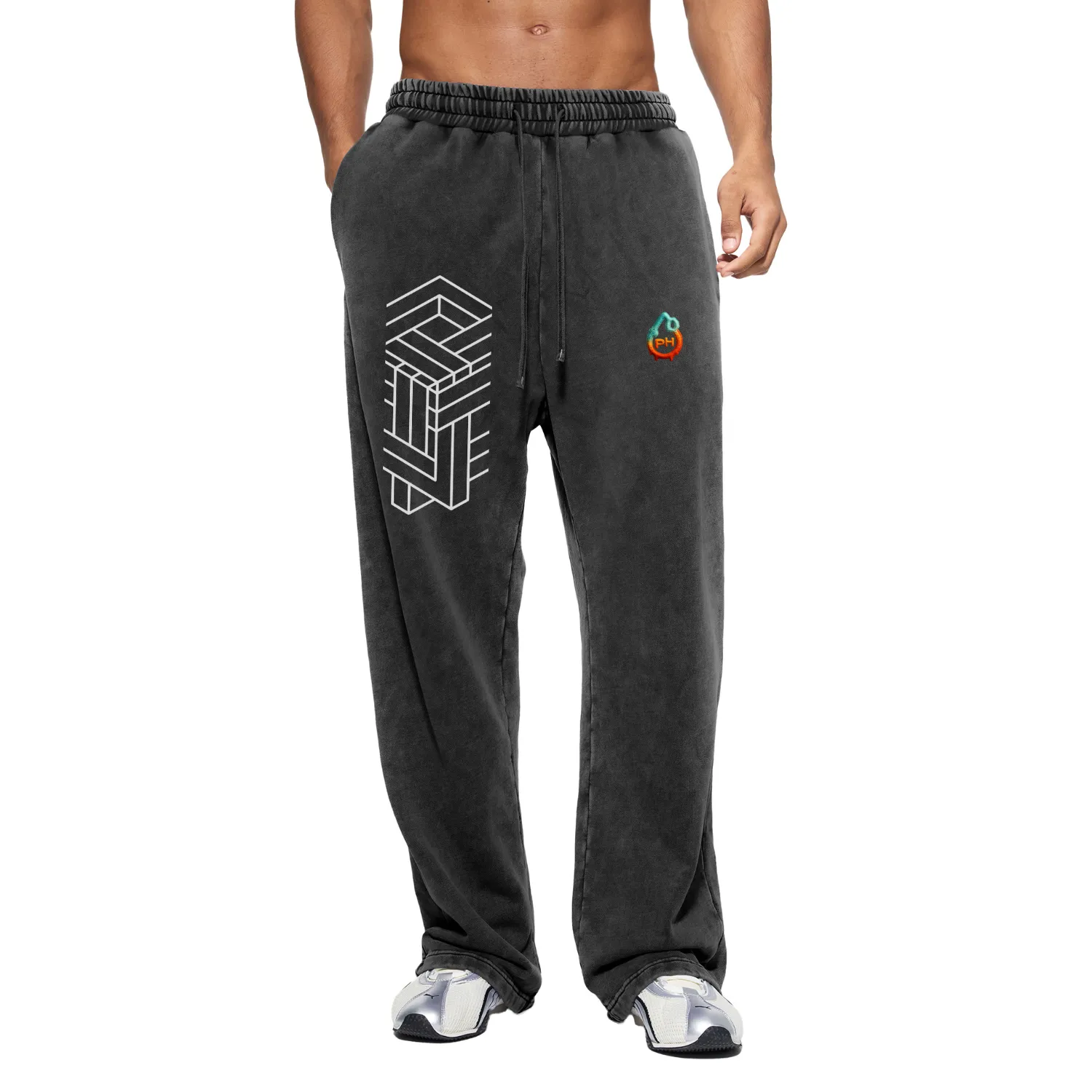 Paradigm – Snow Washed Baggy Heavyweight Sweatpants sold by Phantasmagorical product image thumbnail 2
