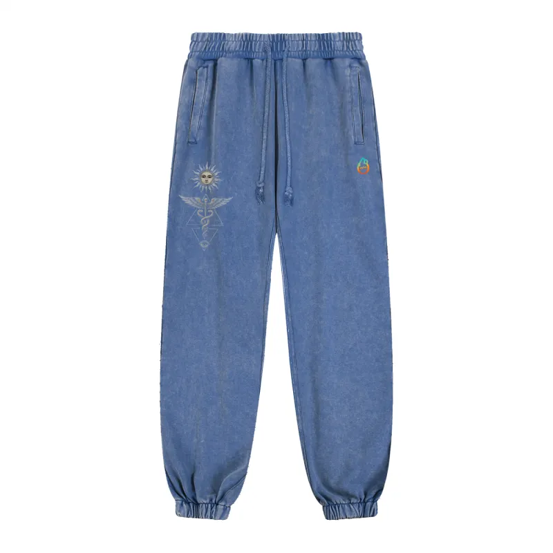 Inner Alchemy - Snow Wash Heavyweight Jogger Sweatpants (NEW) sold by Phantasmagorical