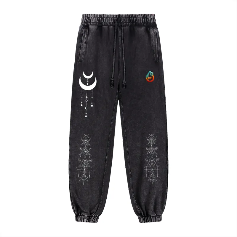 Existential - Snow Wash Heavyweight Jogger Sweatpants made by Phantasmagorical
