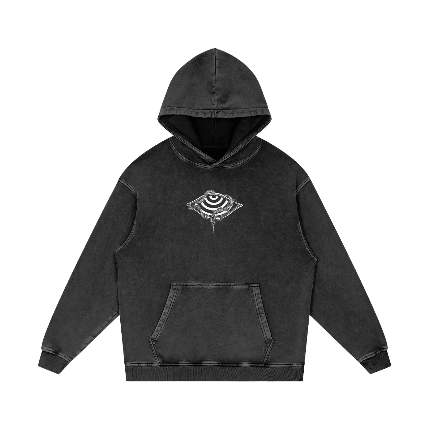 Embrace The Chaos - Snow Washed Loose Cotton Hoodie - Patakota X Phantsmagorical Special Edition Collab sold by Phantasmagorical product image thumbnail 3