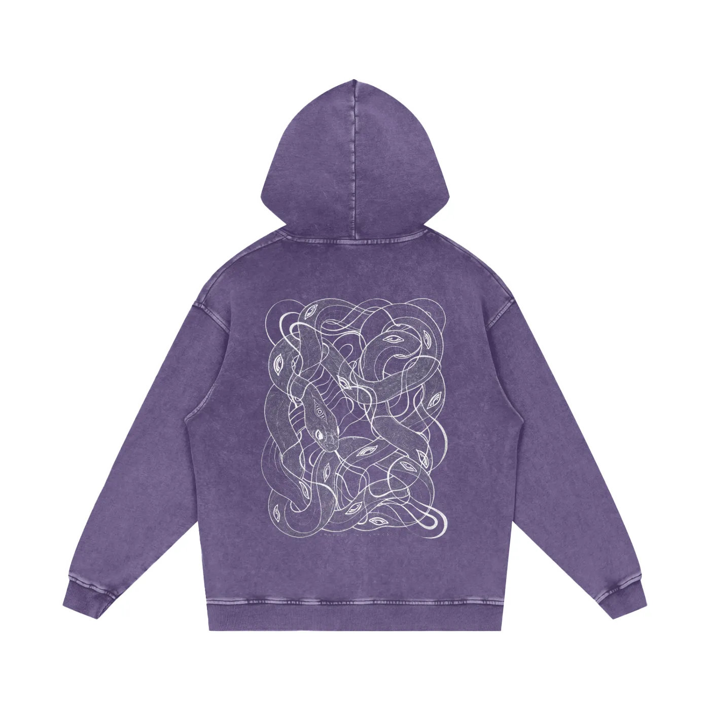 Embrace The Chaos - Snow Washed Loose Cotton Hoodie - Patakota X Phantsmagorical Special Edition Collab sold by Phantasmagorical product image thumbnail 2