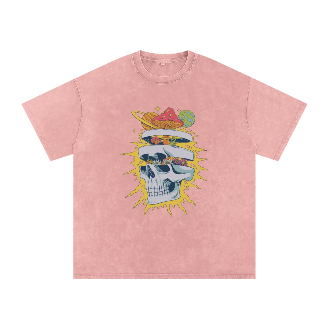 Expand Your Mind - Snow Wash Oversized Heavyweight Tee sold by Phantasmagorical product image thumbnail 5