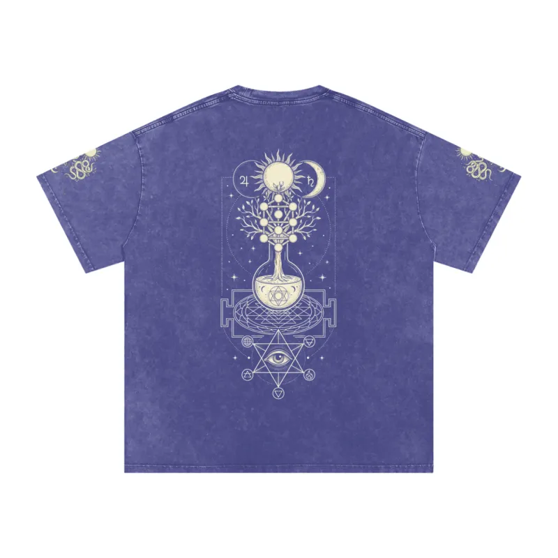 Celestial Synthesis - Snow Wash Oversized Heavyweight Tee (NEW) sold by Phantasmagorical