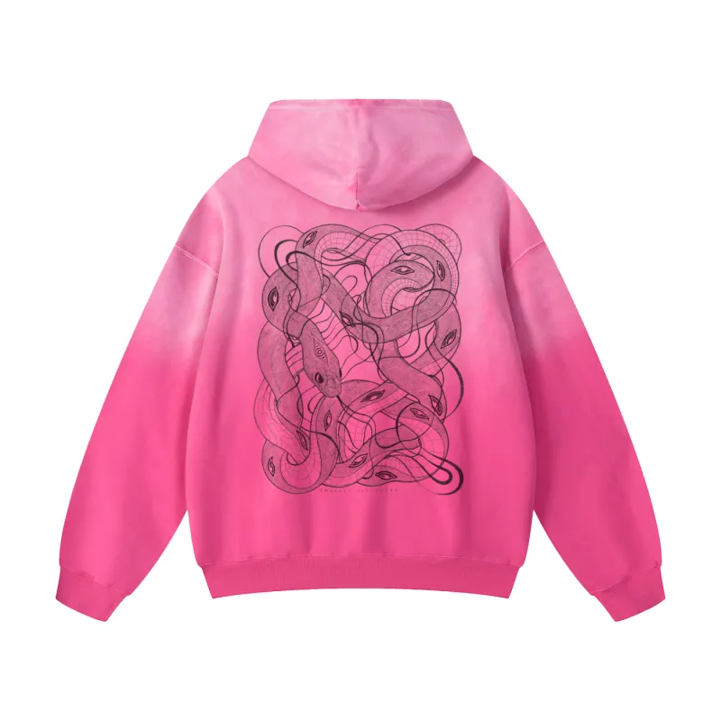 Embrace The Chaos - Heavyweight Sunfade Oversized Hoodie (Patakota Collab) made by Phantasmagorical