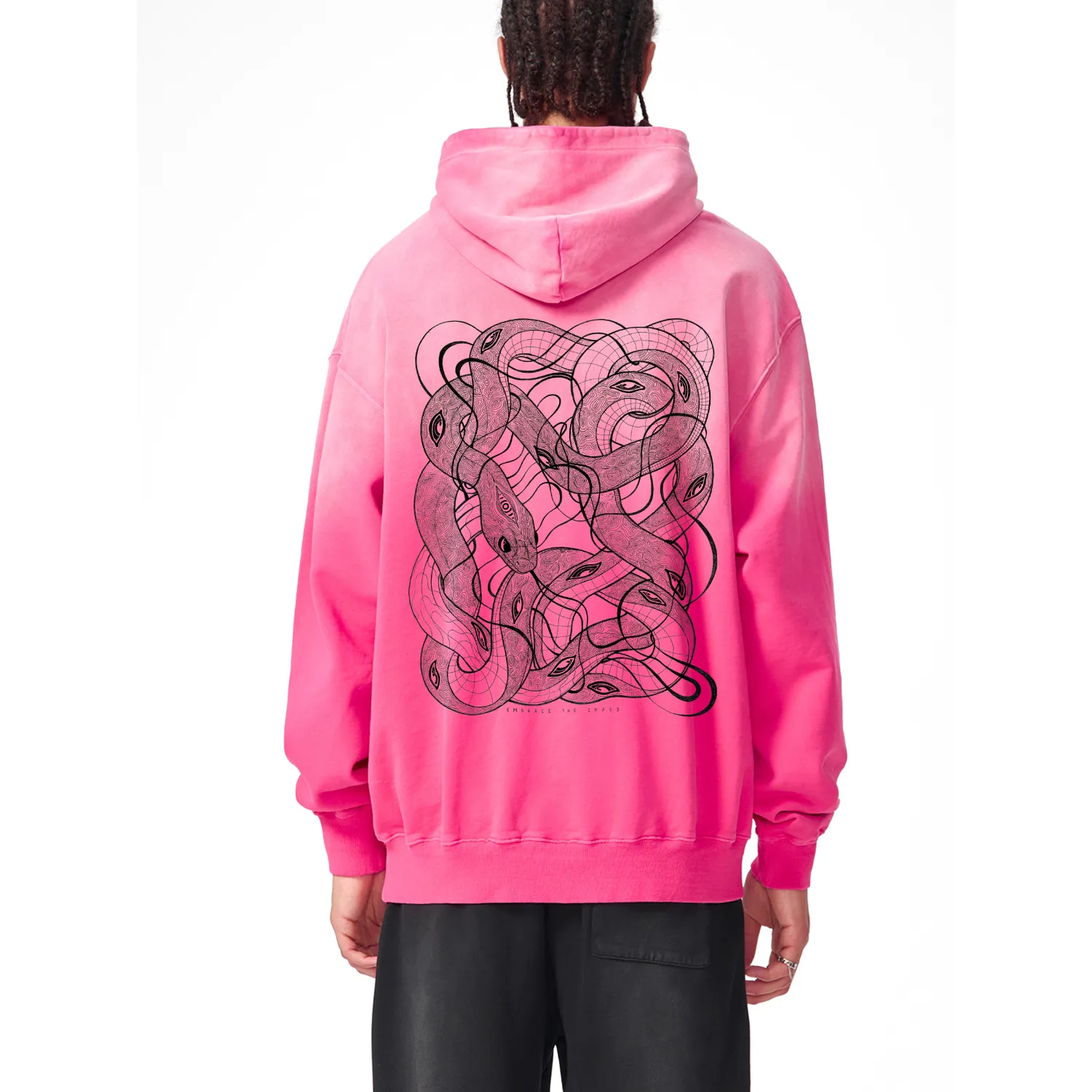 Embrace The Chaos - Heavyweight Sunfade Oversized Hoodie (Patakota Collab) sold by Phantasmagorical product image thumbnail 3