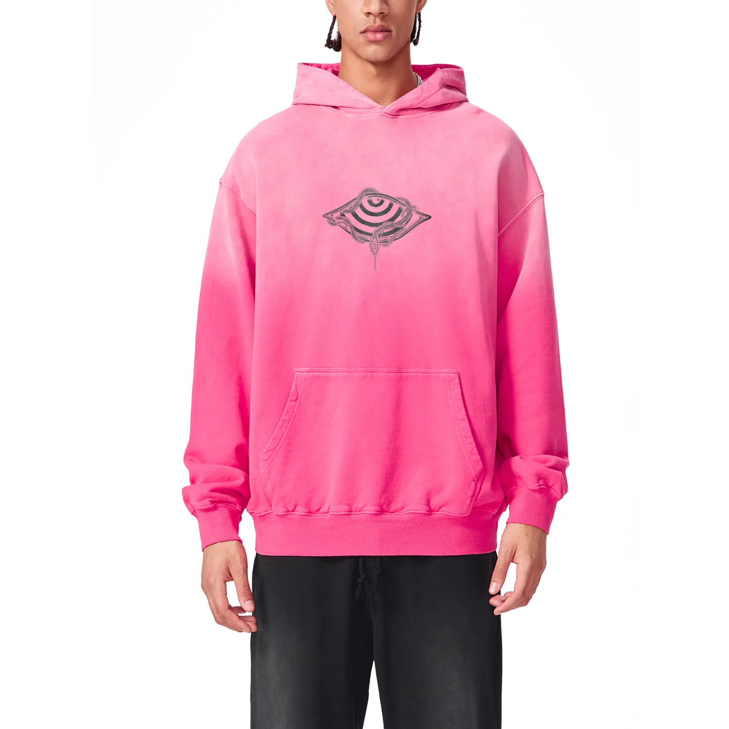 Embrace The Chaos - Heavyweight Sunfade Oversized Hoodie (Patakota Collab) sold by Phantasmagorical product image thumbnail 4