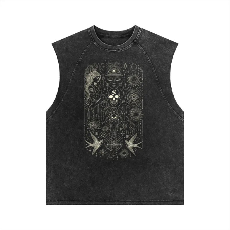 Ethereal Muse - Snow Washed Tank Top (NEW) sold by Phantasmagorical