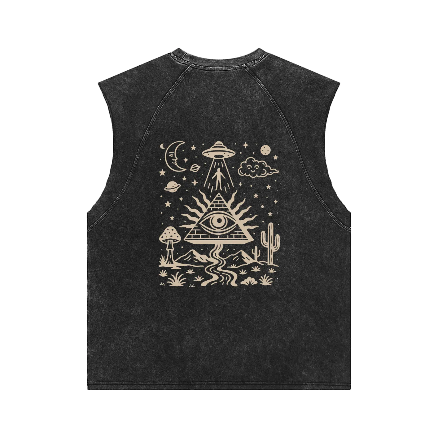Mystic Signal - Snow Washed Tank Top (NEW) sold by Phantasmagorical product image thumbnail 2