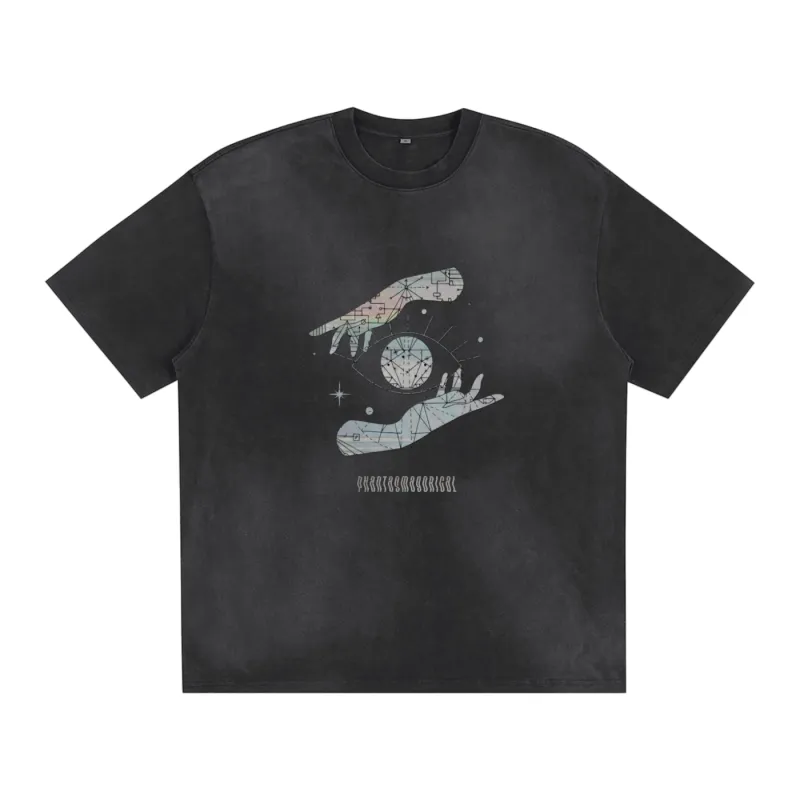 Enchantment - Unisex Sunfaded Loose Fit T-Shirt (280 GSM) made by Phantasmagorical