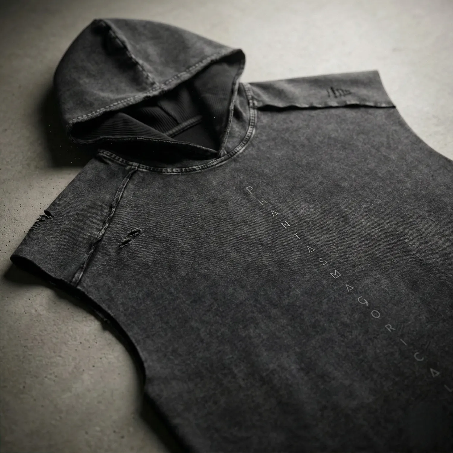 Spirit Animal - Snow Washed Boxy Hooded Tank Top (NEW) sold by Phantasmagorical product image thumbnail 2