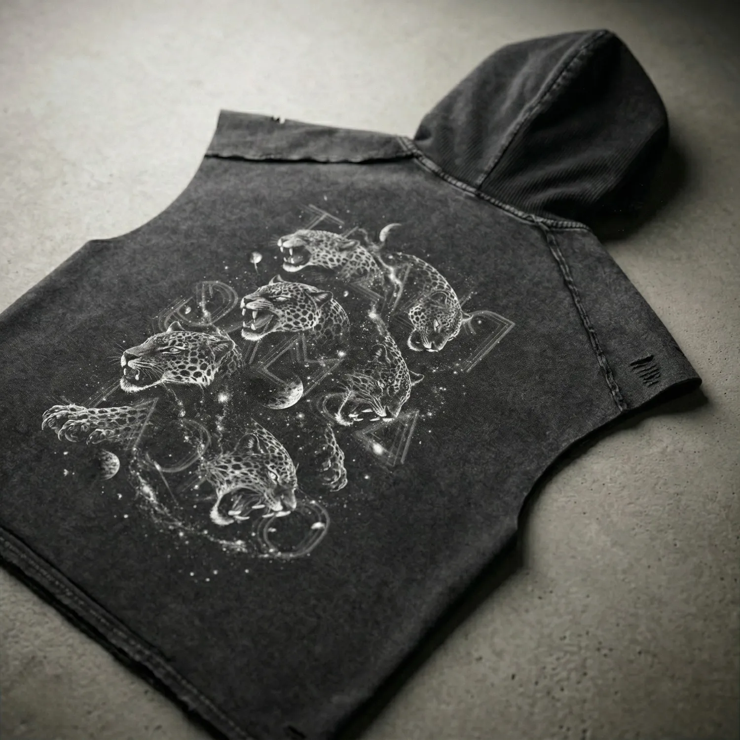 Spirit Animal - Snow Washed Boxy Hooded Tank Top (NEW) sold by Phantasmagorical