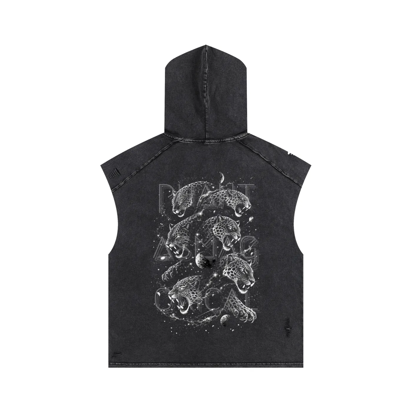 Spirit Animal - Snow Washed Boxy Hooded Tank Top (NEW) sold by Phantasmagorical product image thumbnail 3