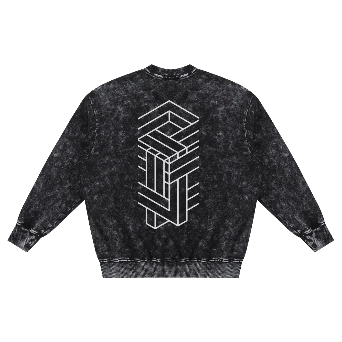 Paradigm - Snow Washed Hand-Frayed Heavyweight Sweatshirt (NEW) sold by Phantasmagorical product image thumbnail 3