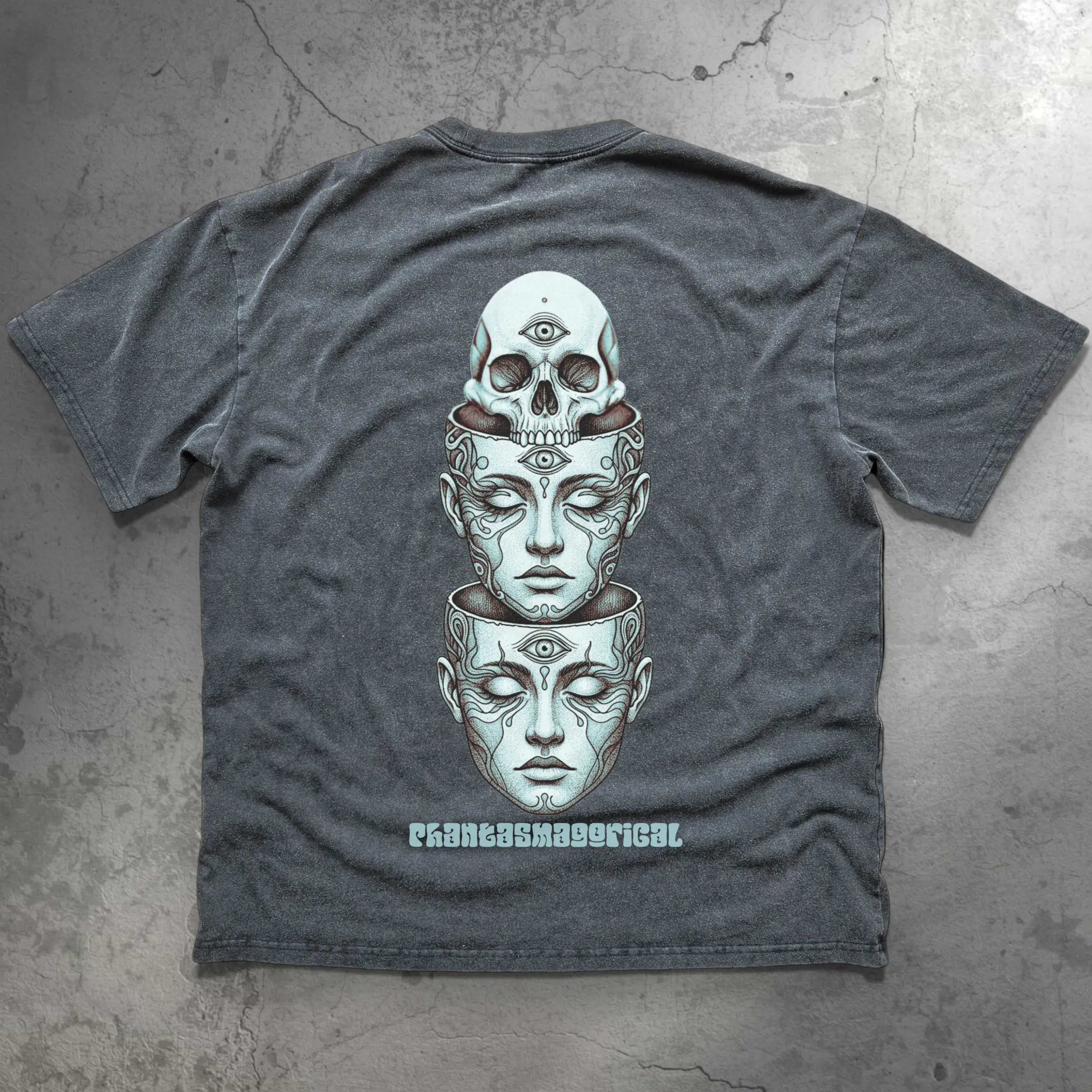 Metamorphosis (Back design) - Fluffy Vintage Washed T-Shirt - 250 GSM (NEW) sold by Phantasmagorical